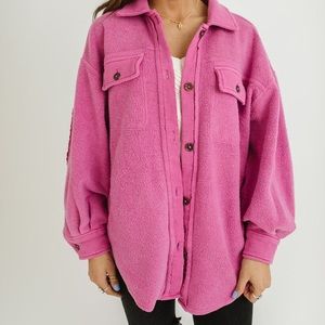 free people ruby jacket in pink envy